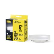 Лампа светодиодная 6Вт T75 таблетка матовая 4000К нейтр. бел. GX53 540лм 230-264В IEK LLE-T80-6-230-40-GX53