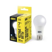 Лампа светодиодная A60 7Вт грушевидная 230В 6500К E27 IEK LLE-A60-7-230-65-E27