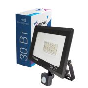 Прожектор светодиодный 30Вт IP65 6500К 2400лм с датчиком движения КОСМОС K_PR5_LED_30S