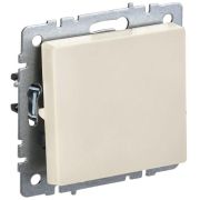 Выключатель проходной 1-кл. СП BRITE ВС10-1-6-БрКр 10А механизм беж. IEK BR-V12-0-10-K10