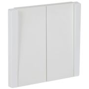 Выключатель проходной 2-кл. СП FORTE&PIANO 10А FP207 бел. IEK FP-V22-0-10-1-K01