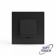 Вывод кабеля СП Pixel IP20 механизм карбон TOKOV ELECTRIC TKE-PX-CP-C14